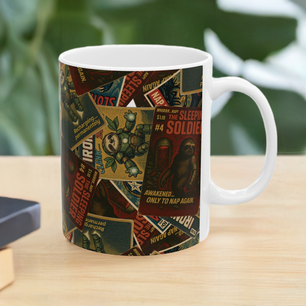 Sloth Superhero Mug Series: Sleeping Soldier, Ironnap & Captain Slothmerica
