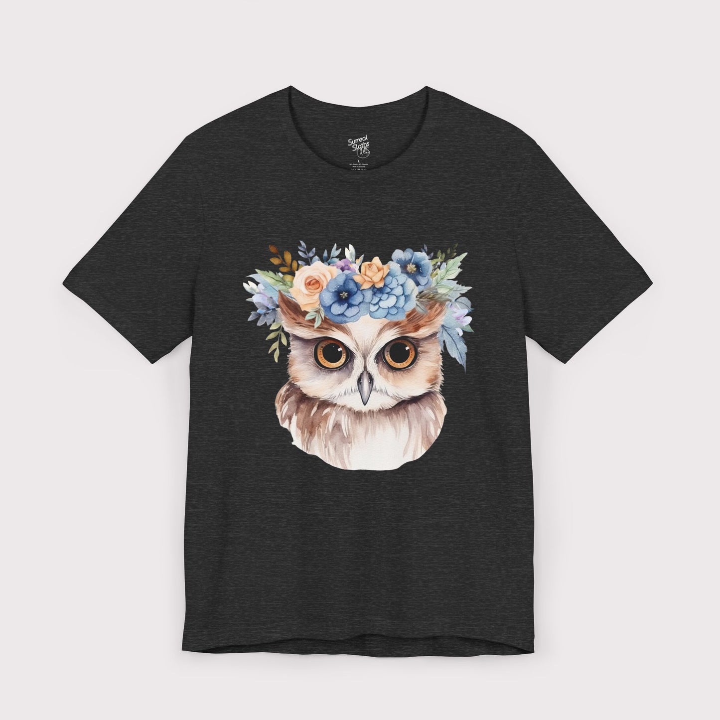 Floral Crown Owl - Jersey Tee