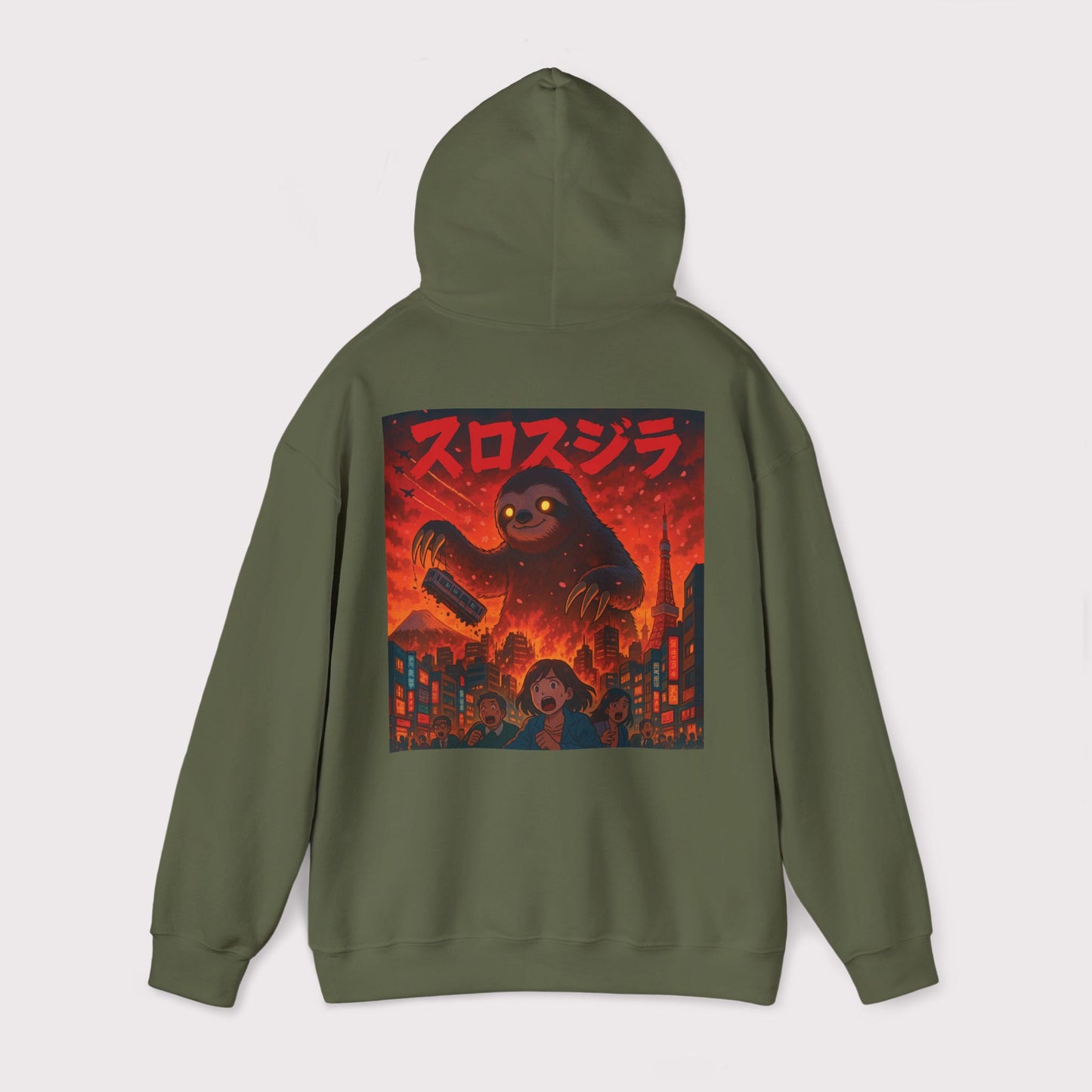 Slothzilla Anime Hoodie