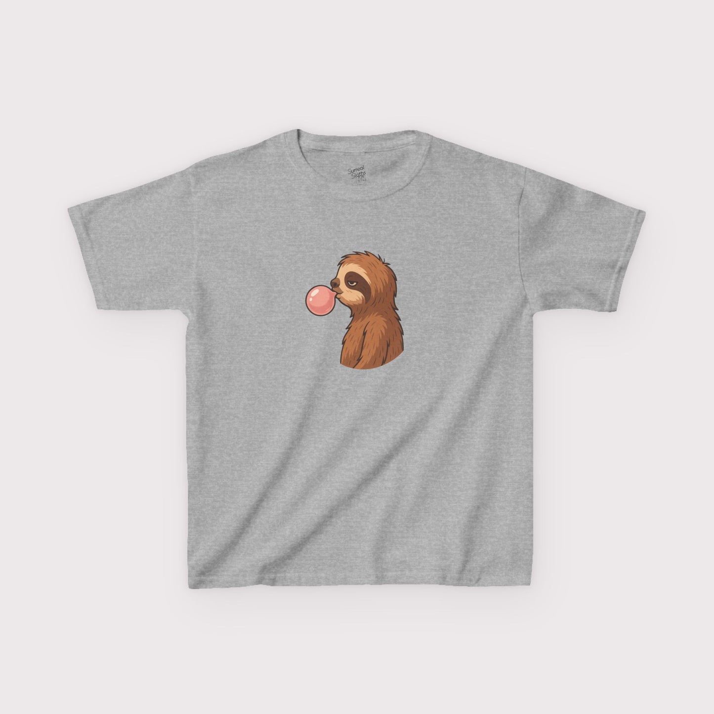 Bubble Blowing Sloth Kids T-Shirt