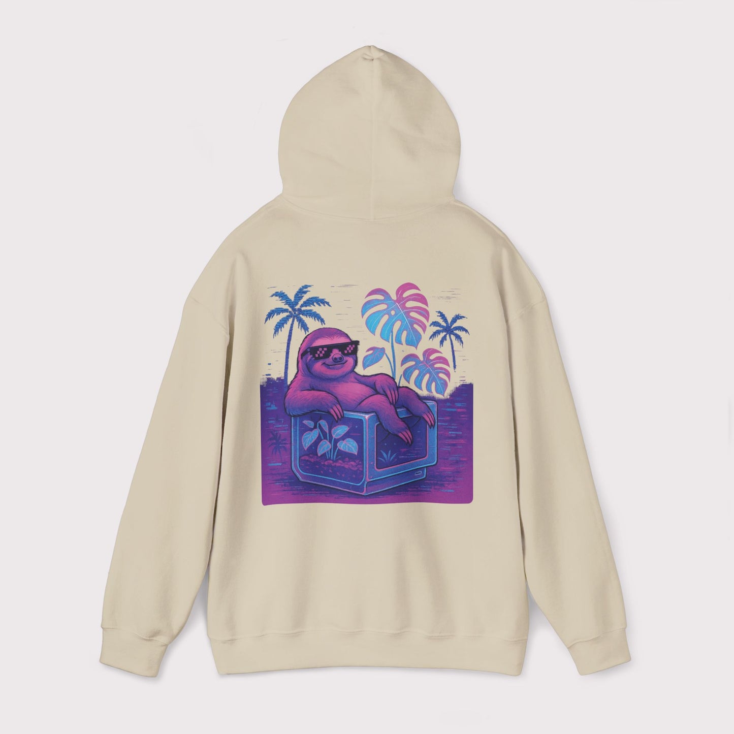 Vaporwave Sloth Vibes Hoodie