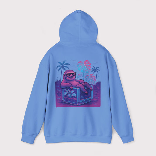 Vaporwave Sloth Vibes Hoodie