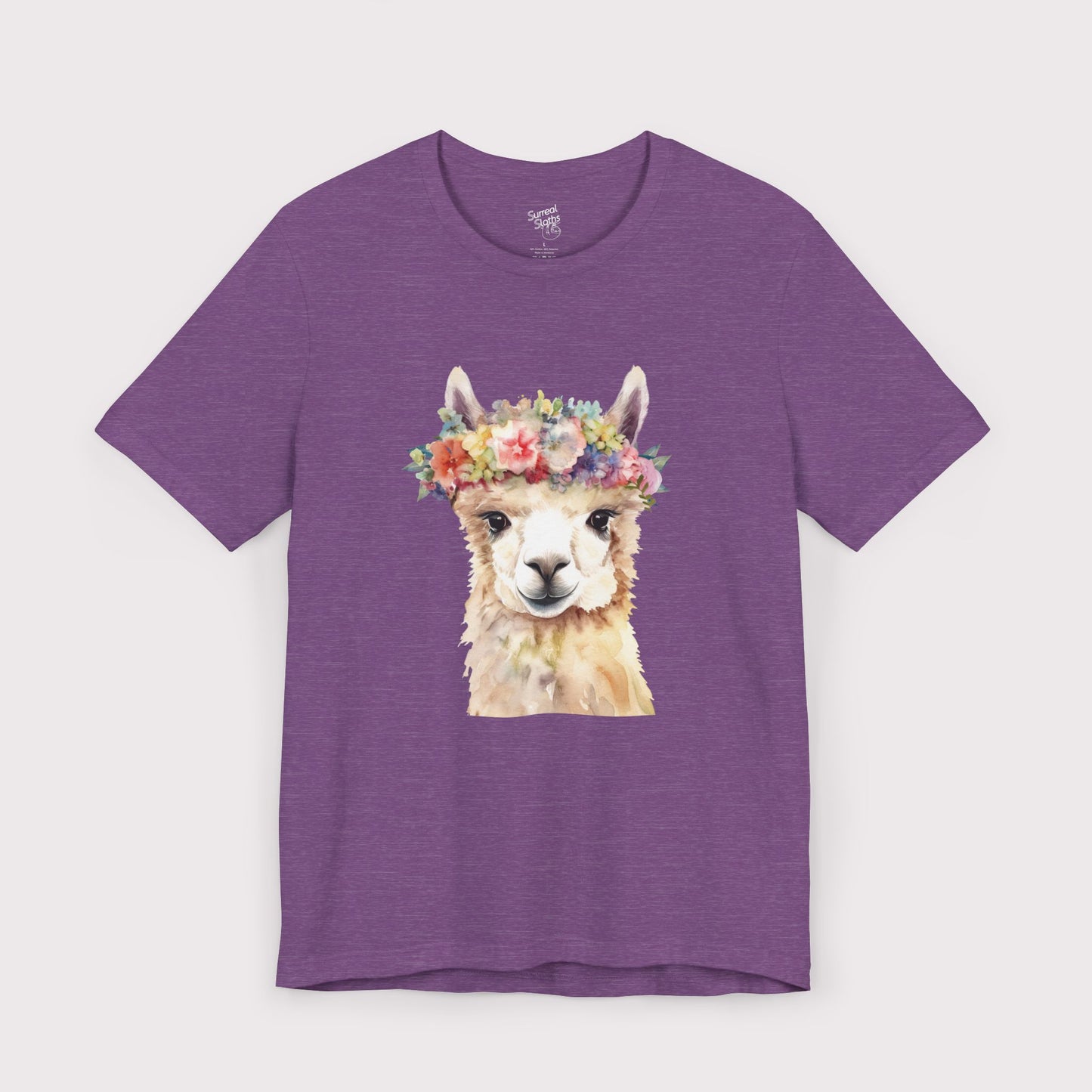 Floral Crown Llama - Jersey Tee