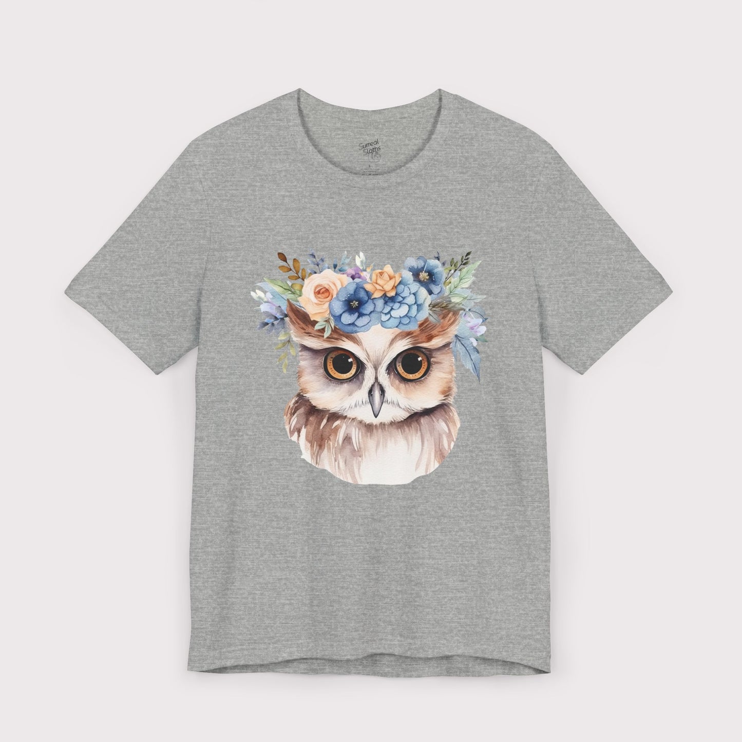 Floral Crown Owl - Jersey Tee