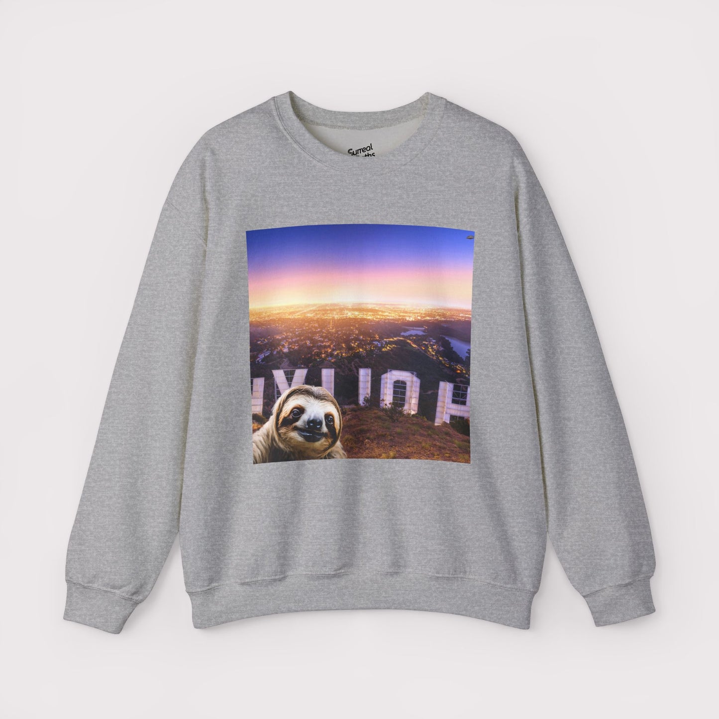 Sloth Selfie Hollywood Sign - Crewneck