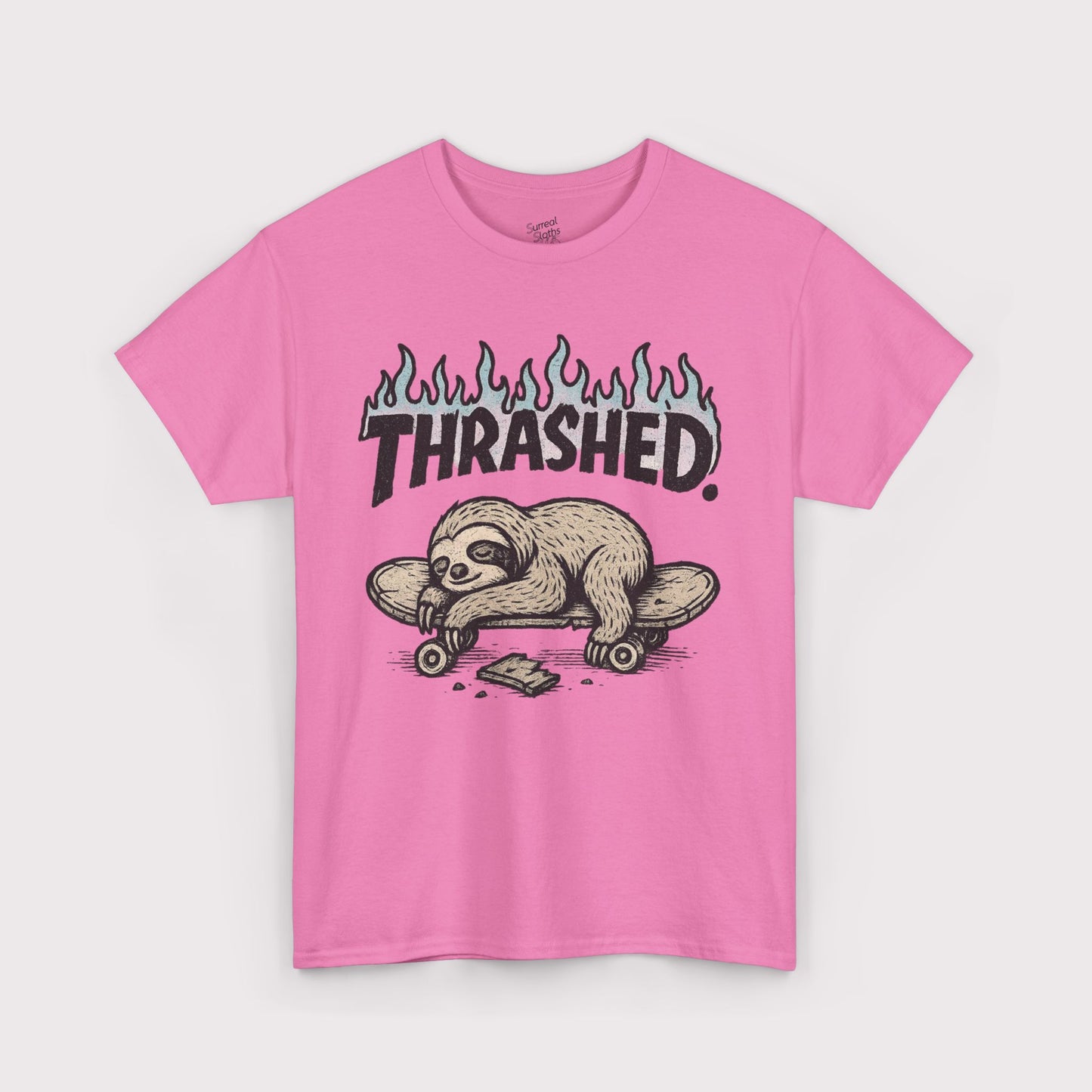 Thrashed Flame Outline T-Shirt