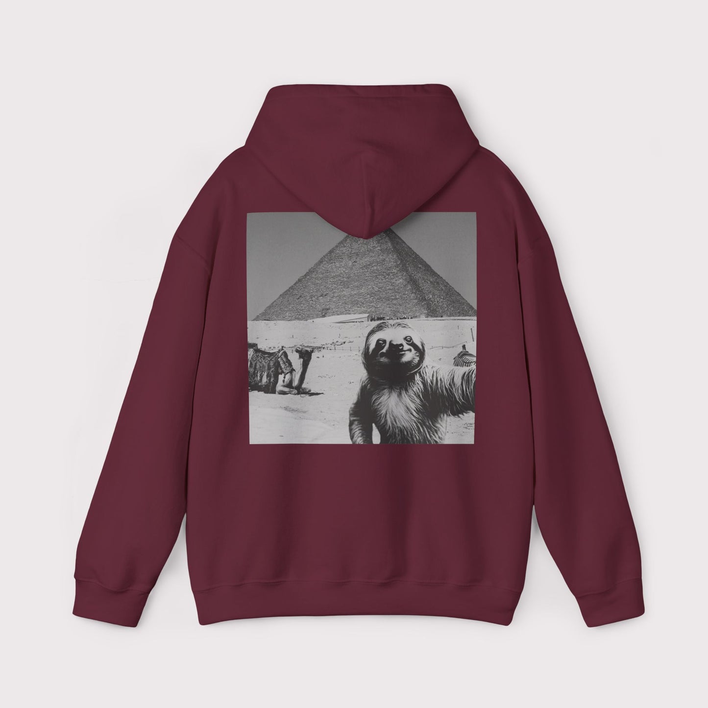 Sloth Selfie Pyramids of Egypt - Hoodie