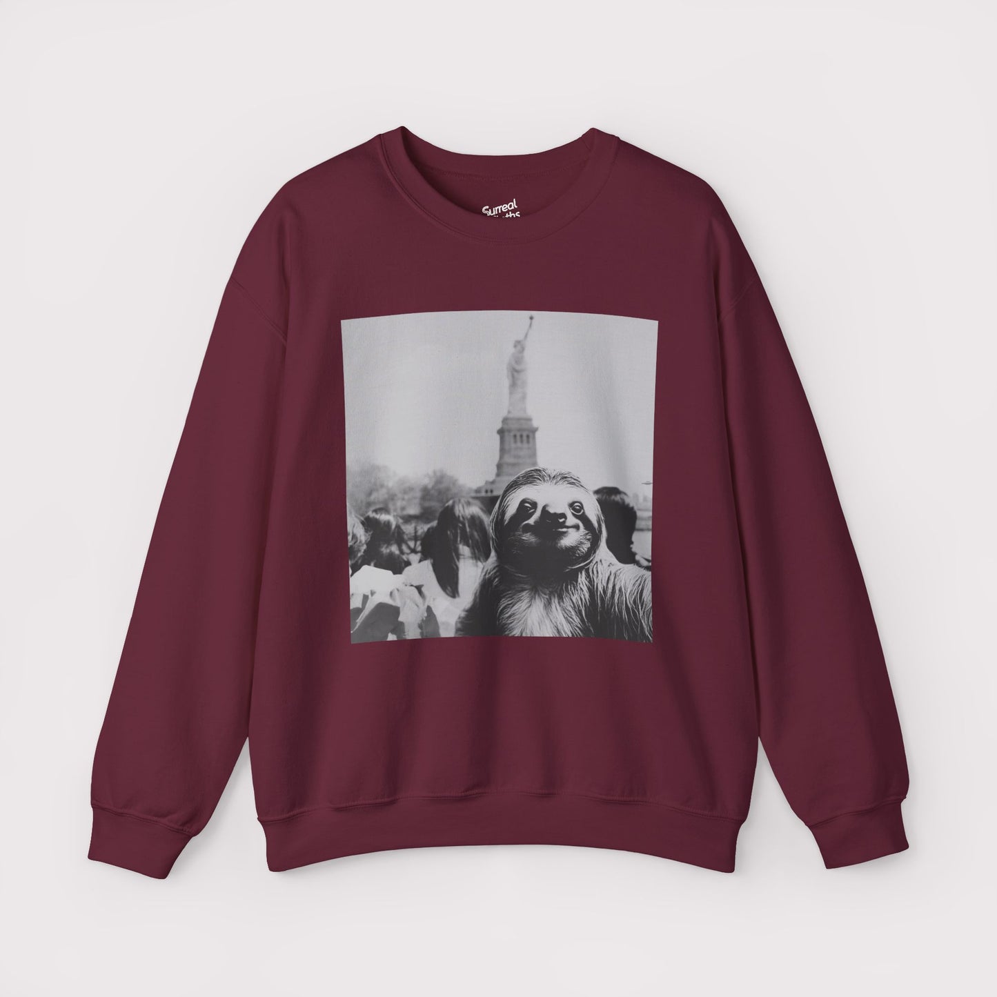 Sloth Selfie Statue of Liberty - Crewneck