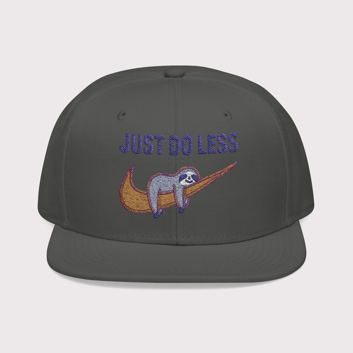 Just Do Less Orange Snapback Hat