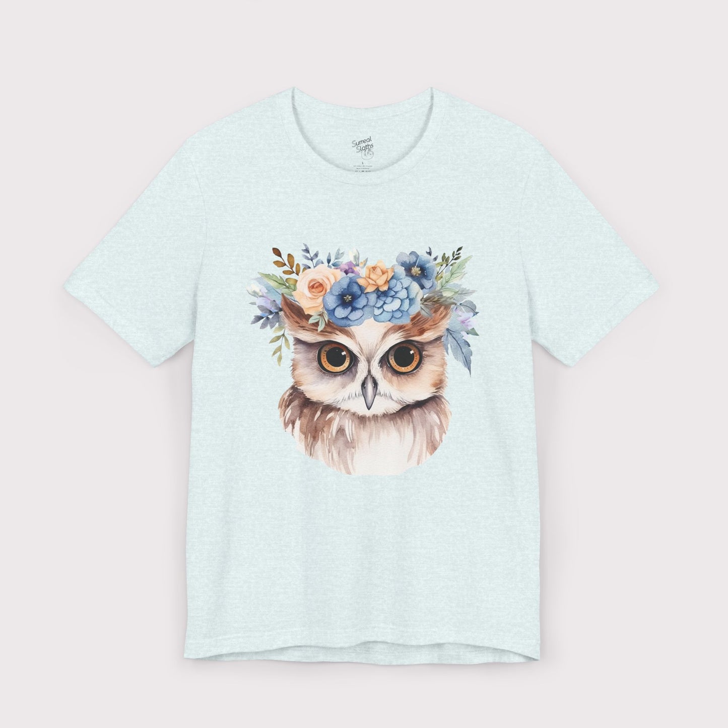 Floral Crown Owl - Jersey Tee