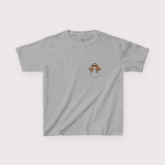 Pocket Cool Sloth Kids T-Shirt