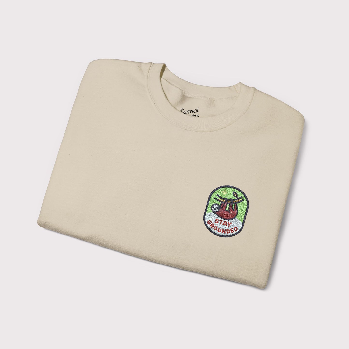 Stay Grounded Embroidered Crewneck