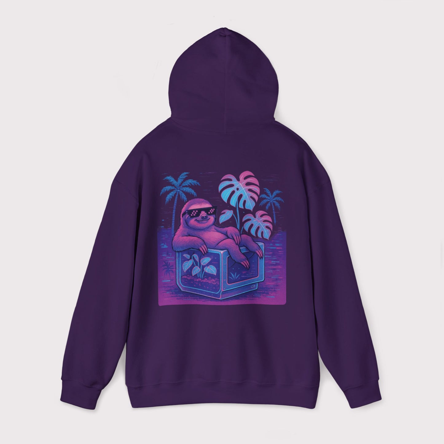 Vaporwave Sloth Vibes Hoodie