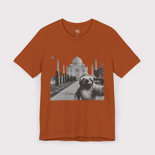 Sloth Selfie - Taj Mahal - Jersey Tee