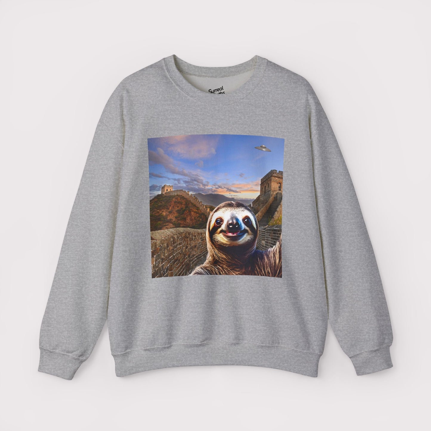 Sloth Selfie Great Wall of China - Crewneck