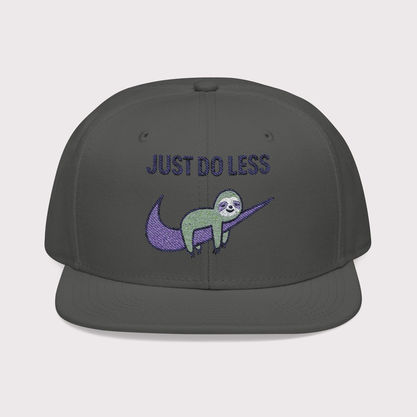 Just Do Less Purple Snapback Hat