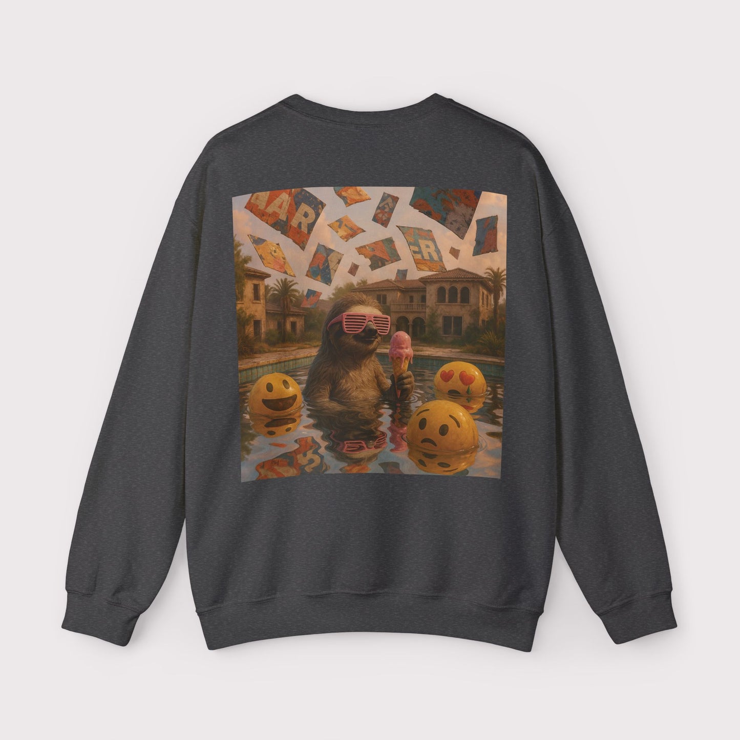 Sloth Pool Party Crewneck