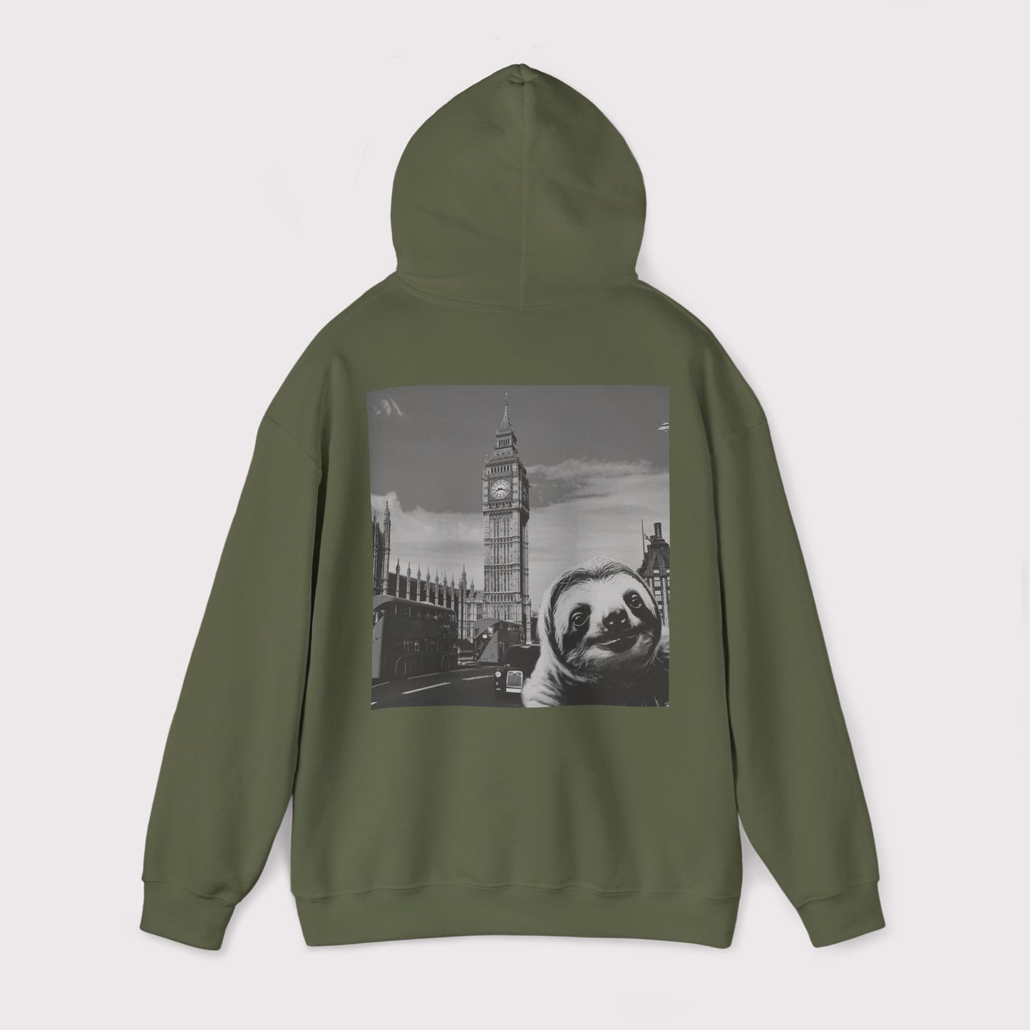 Sloth Selfie Big Ben - Hoodie