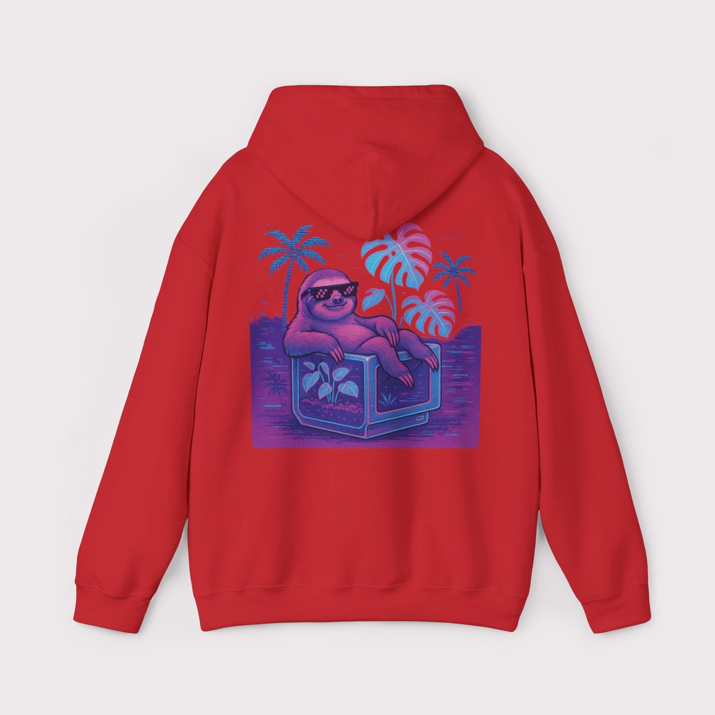 Vaporwave Sloth Vibes Hoodie