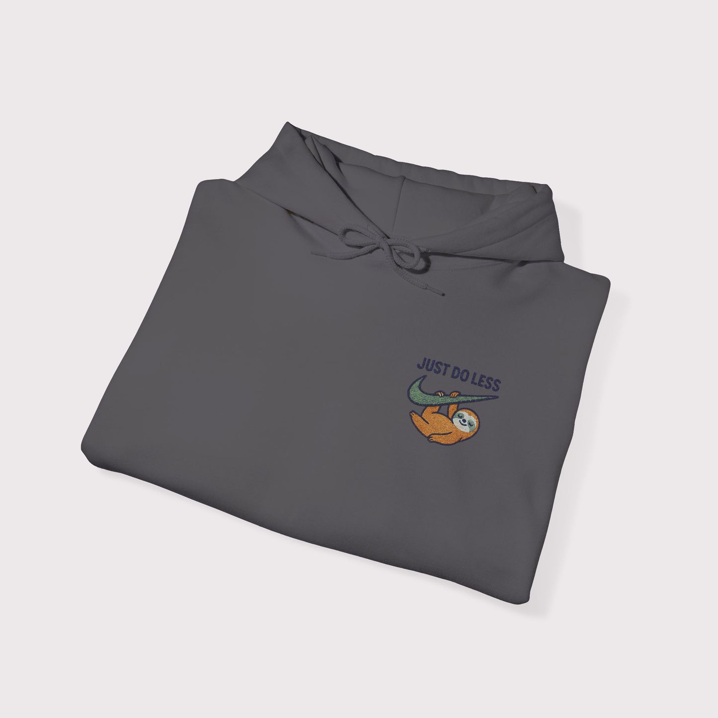 Just Do Less Embroidered Hoodie – Green Swoosh Edition