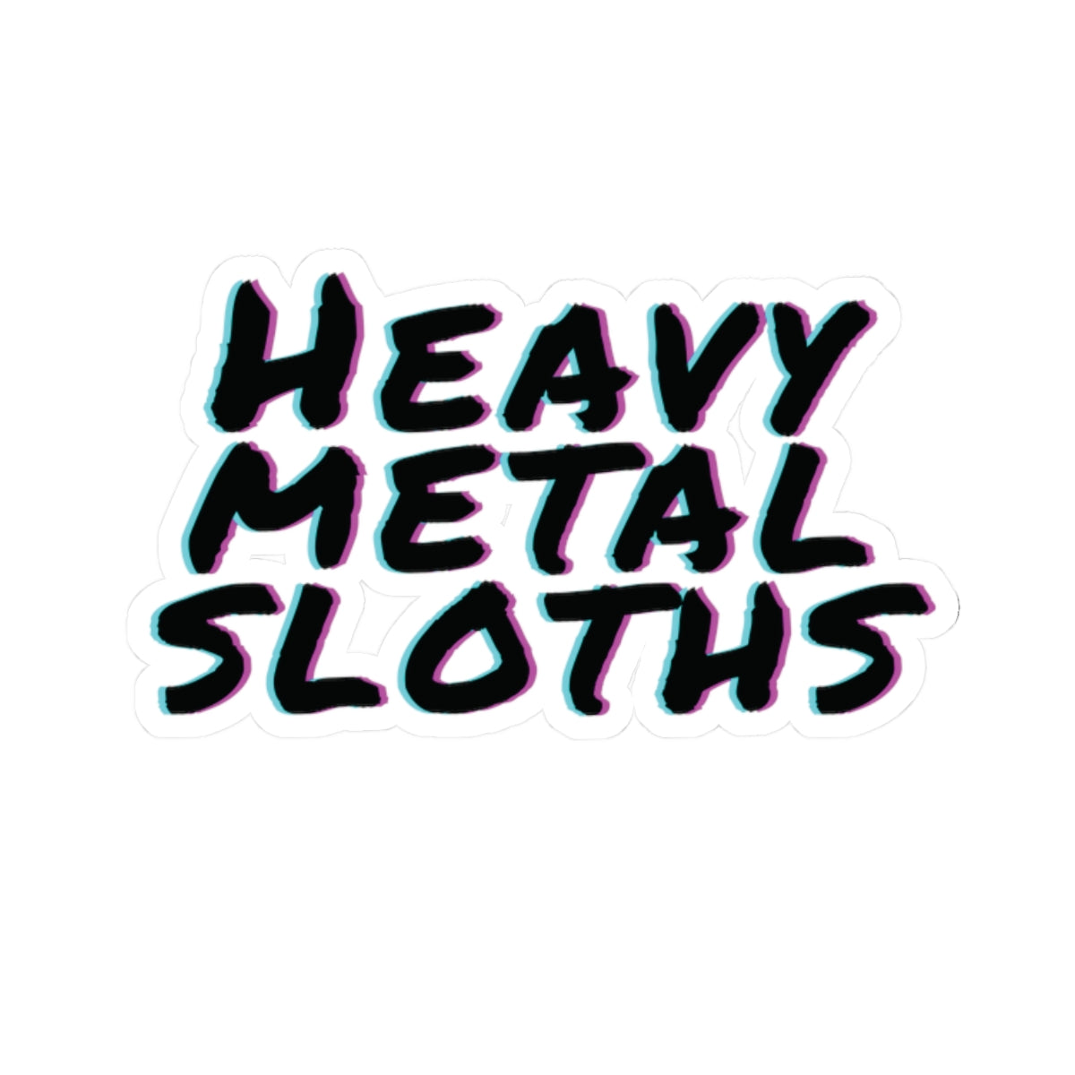 Heavy Metal Sloth Stickers