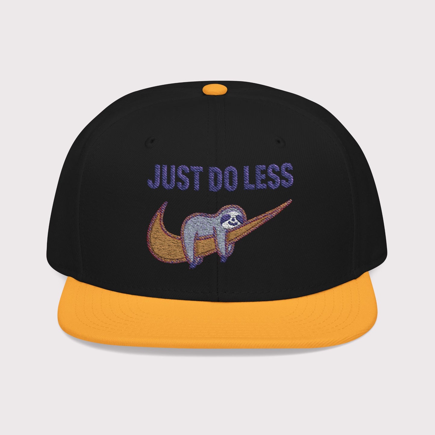 Just Do Less Orange Snapback Hat