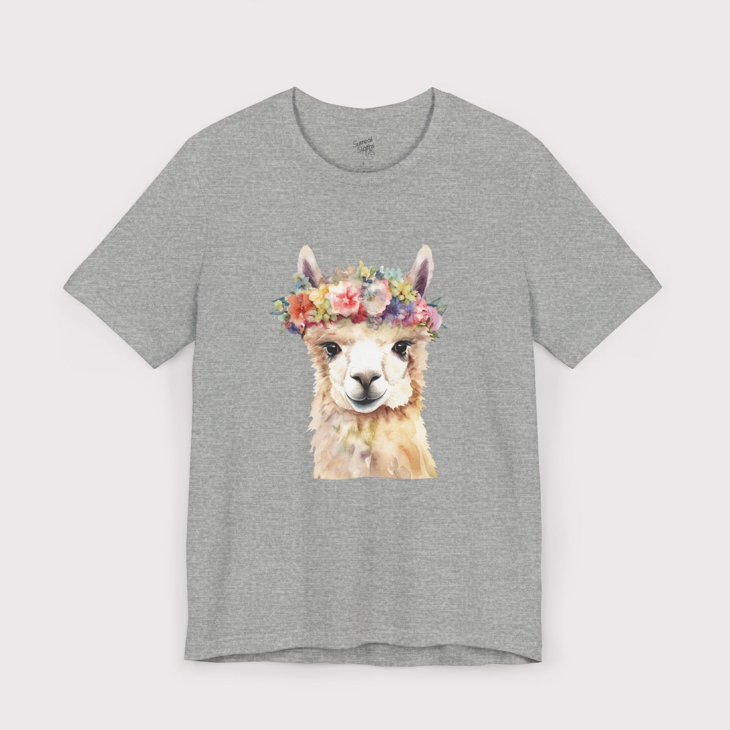 Floral Crown Llama - Jersey Tee