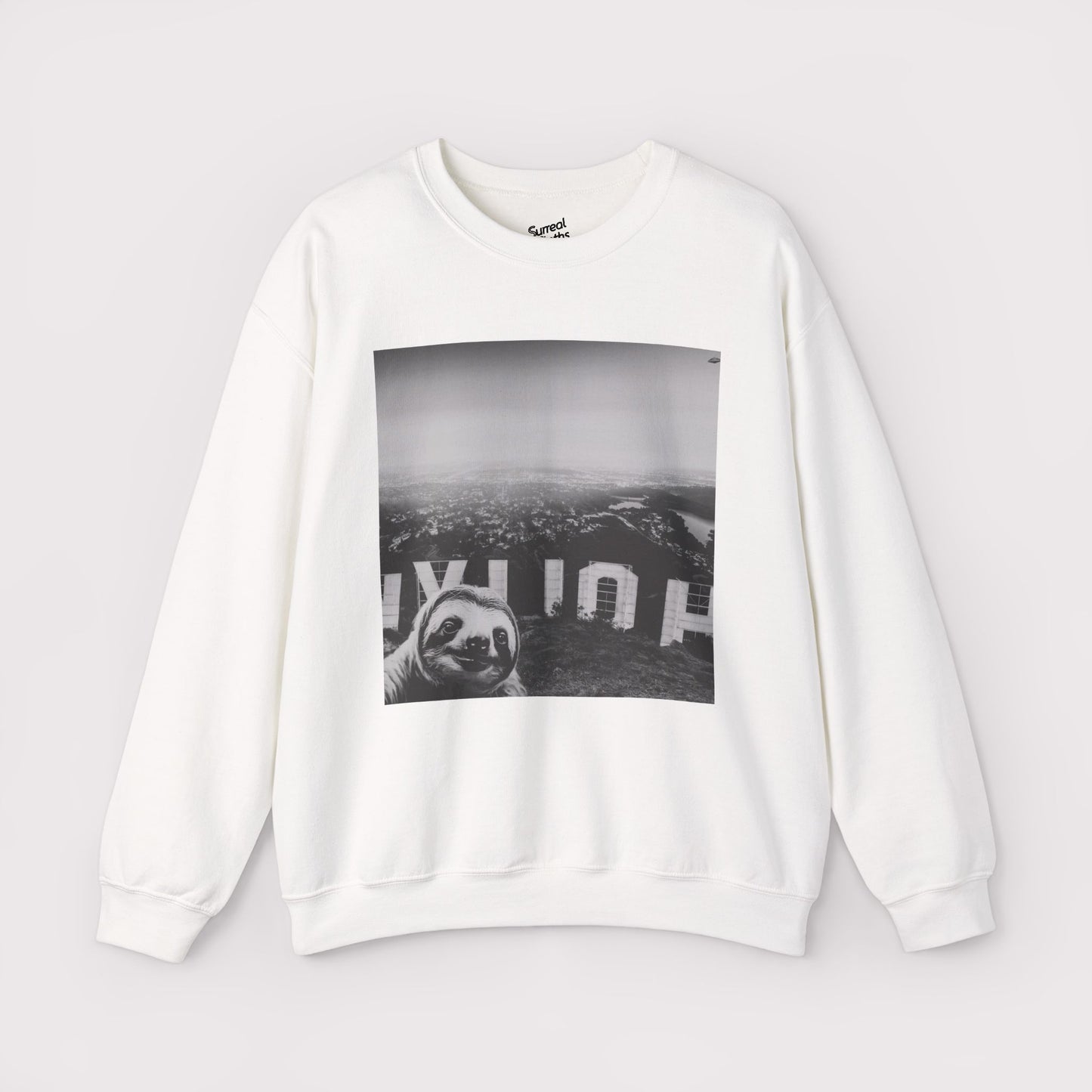 Sloth Selfie Hollywood Sign - Crewneck