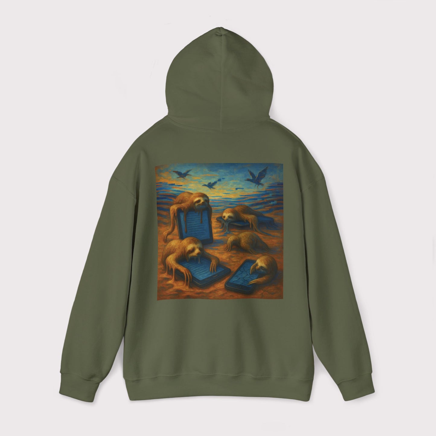 Digital Drain Sloth Hoodie