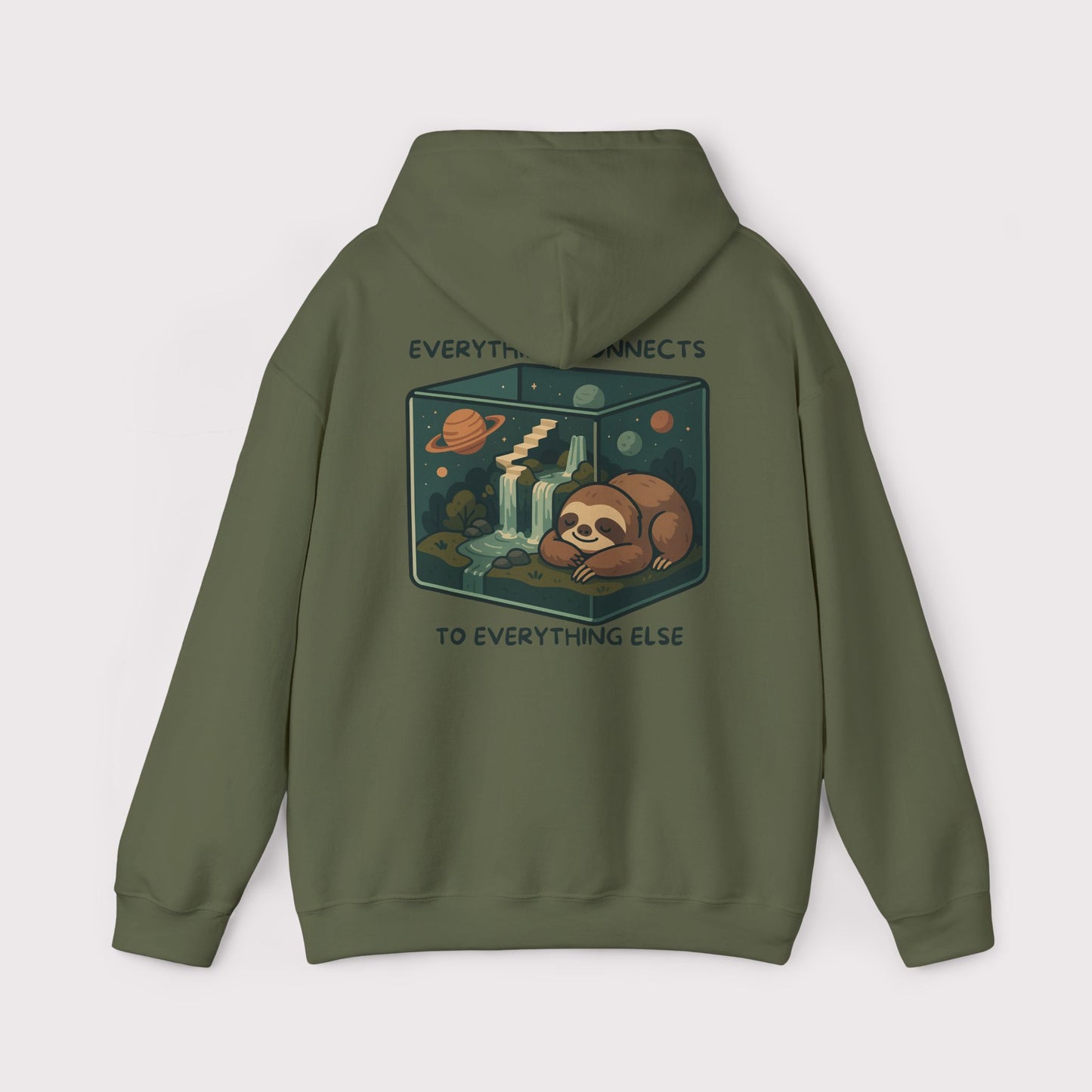 Everything Connects Sloth Hoodie