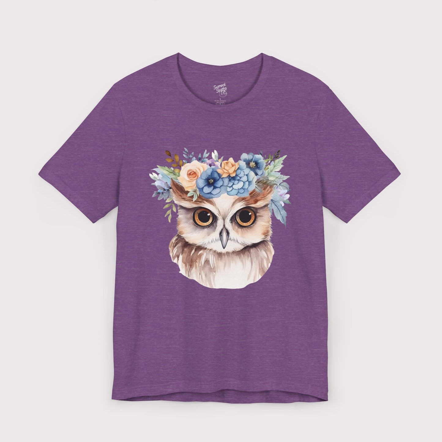 Floral Crown Owl - Jersey Tee