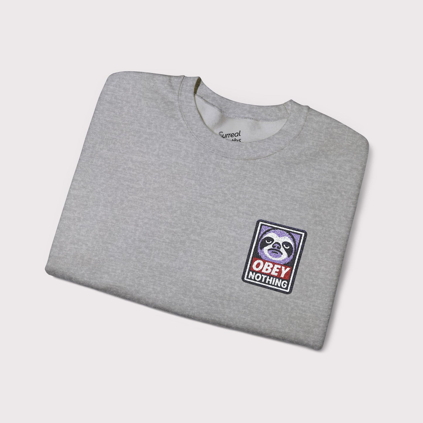 Obey Nothing Embroidered Crewneck
