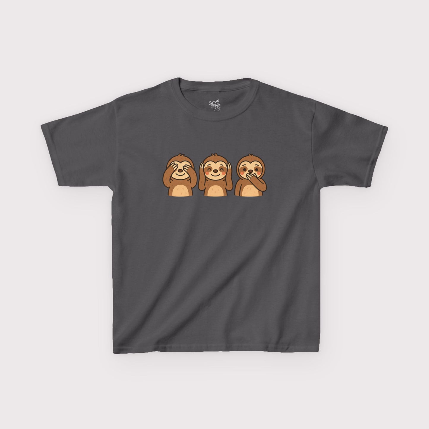 No Evil Sloths Kids T-Shirt