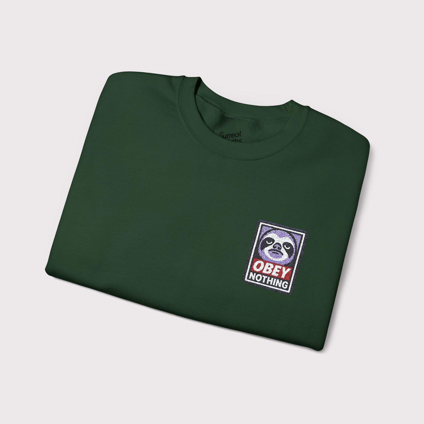 Obey Nothing Embroidered Crewneck