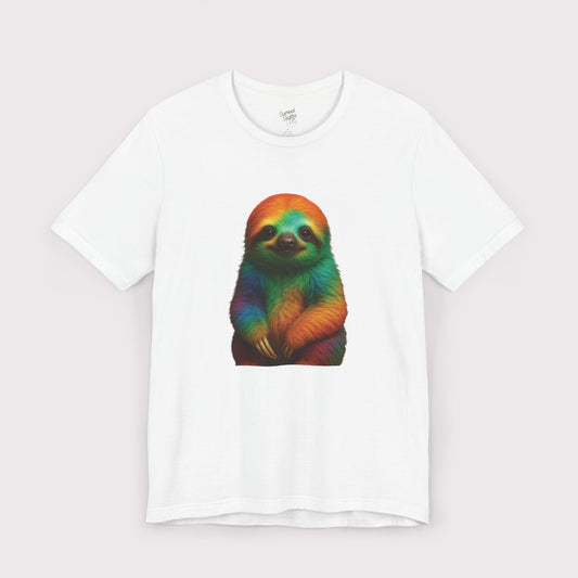Rainbow Vibes Sloth T-Shirt