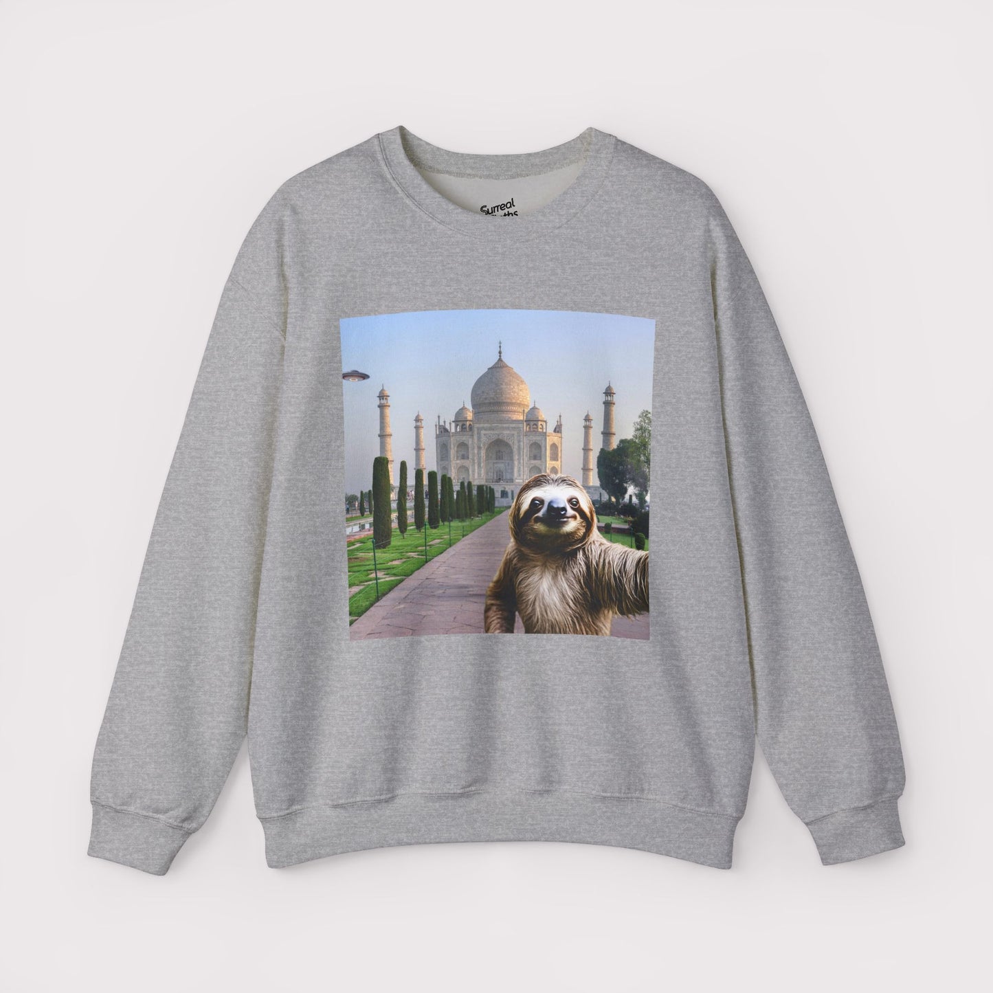 Sloth Selfie Taj Mahal - Crewneck