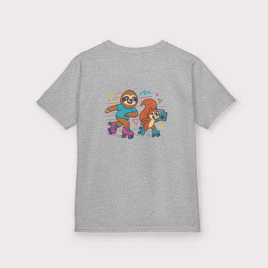 Skate Jam Sloth & Squirrel Kids T-Shirt
