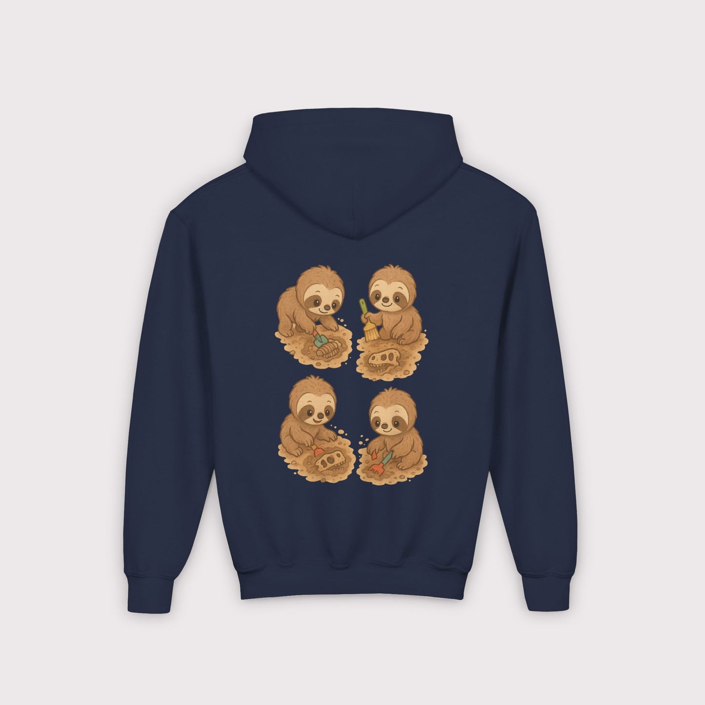 Sloth Fossil Diggers Kids Hoodie