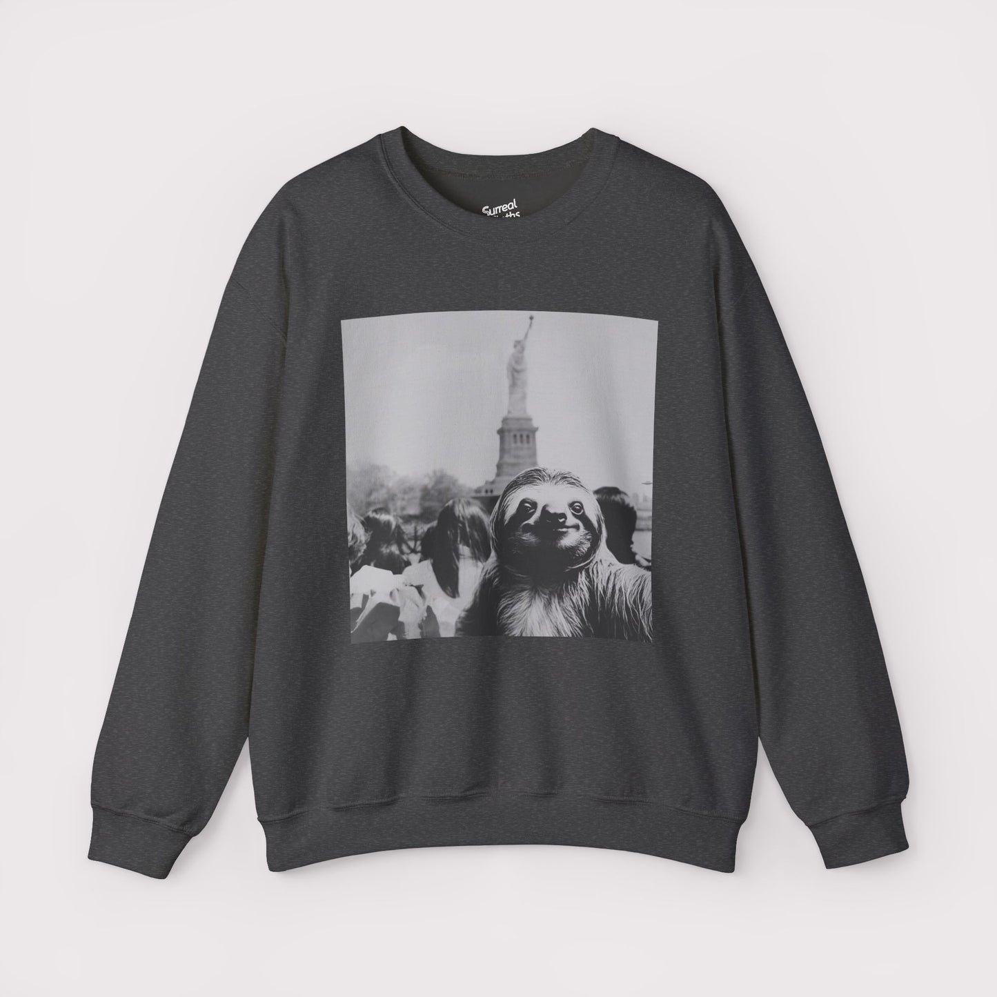 Sloth Selfie Statue of Liberty - Crewneck