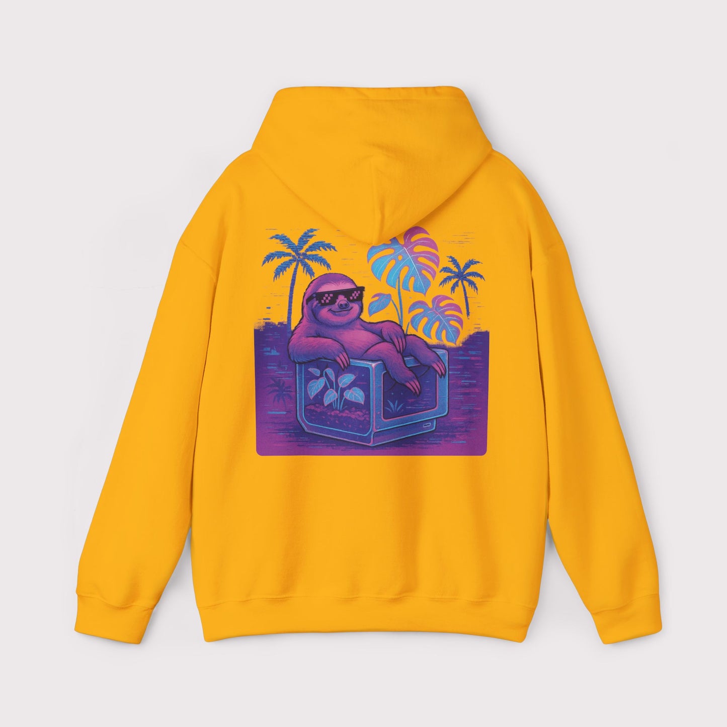 Vaporwave Sloth Vibes Hoodie