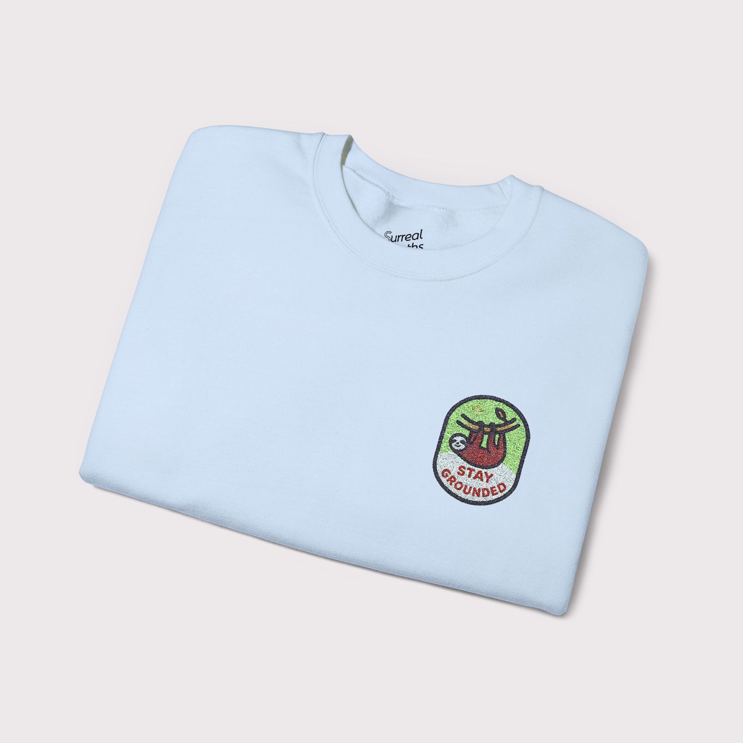 Stay Grounded Embroidered Crewneck