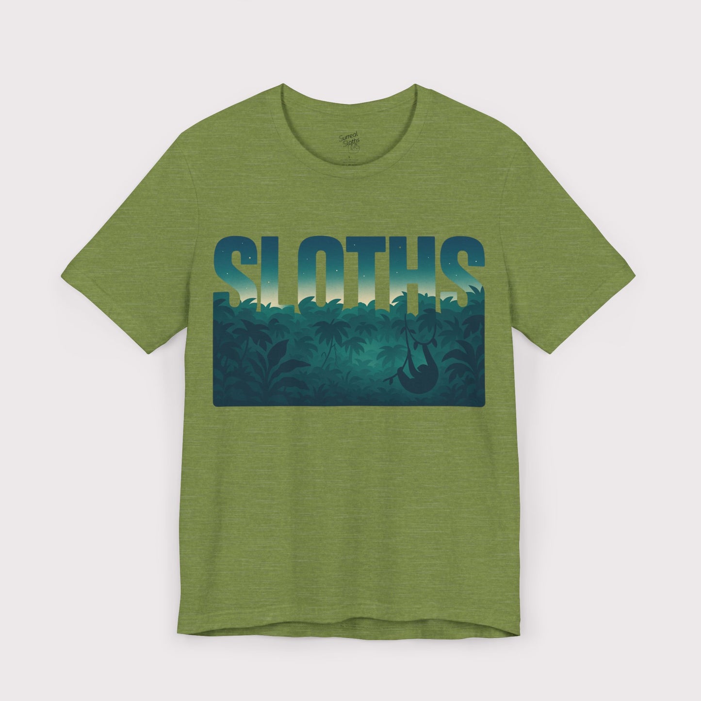 Sloths Jungle Text T-Shirt