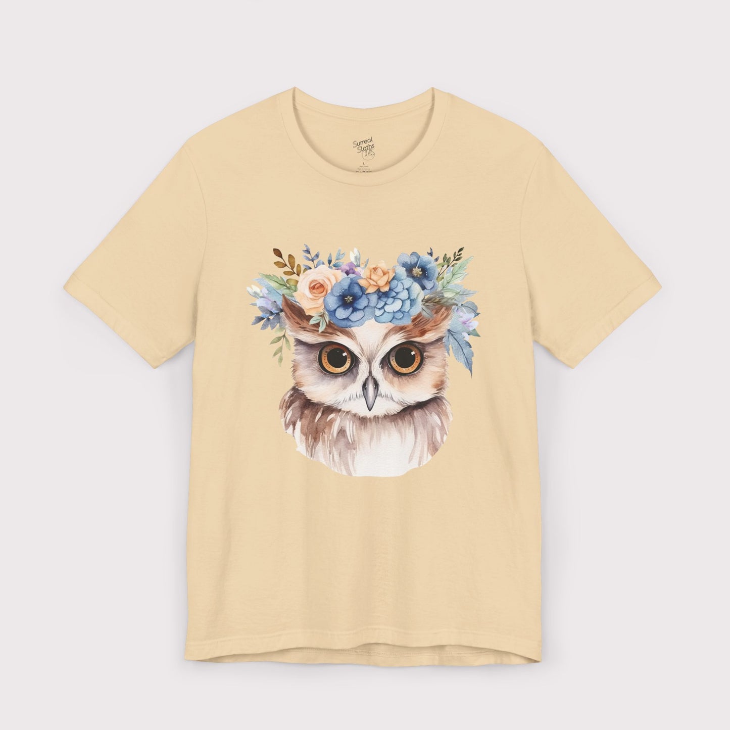 Floral Crown Owl - Jersey Tee
