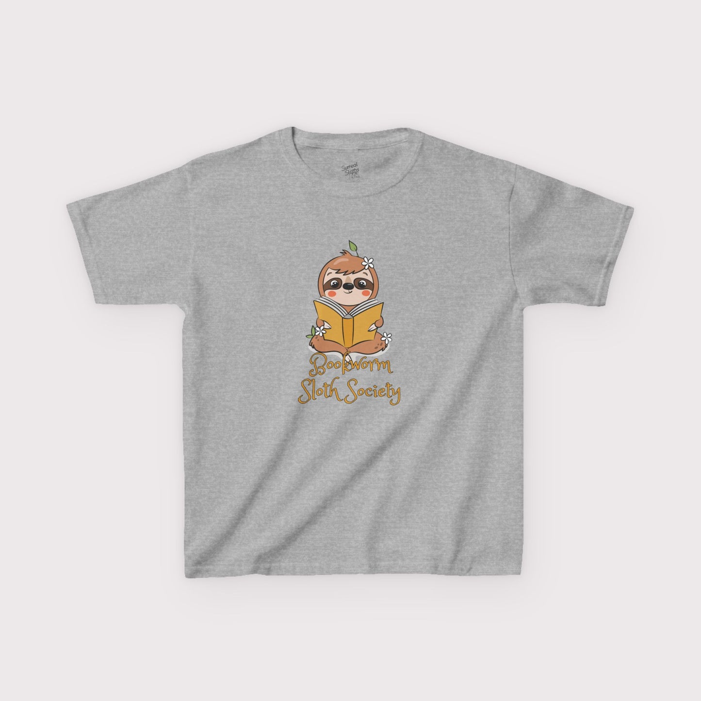 “Bookworm Sloth Society” Kids Tee