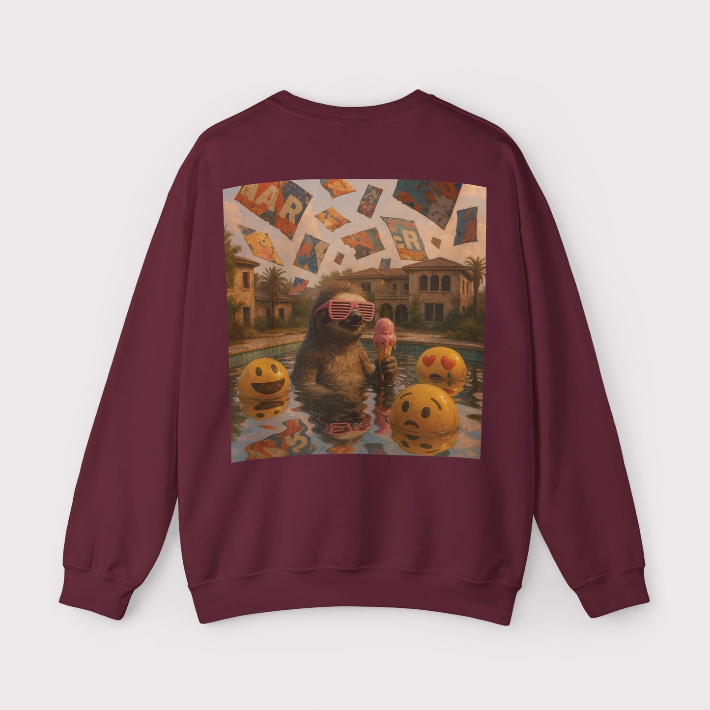 Sloth Pool Party Crewneck