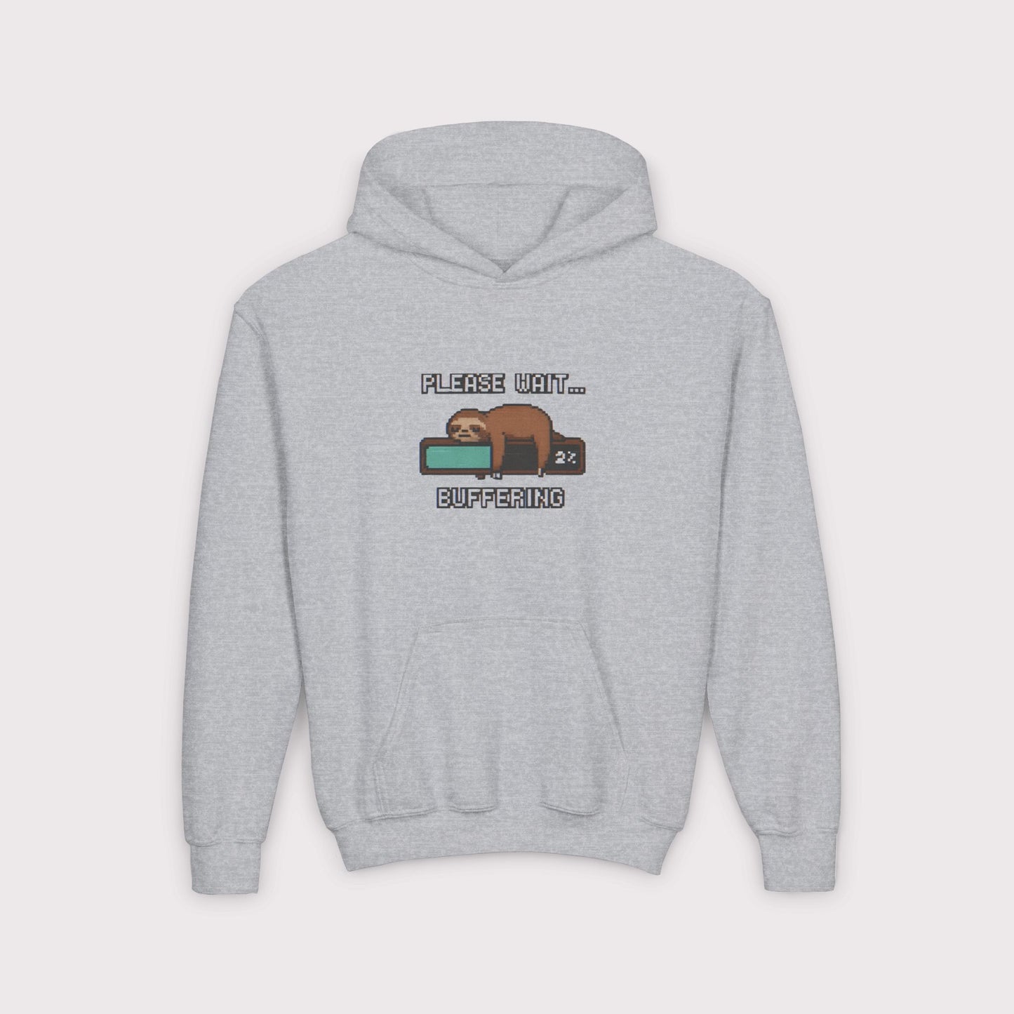 Buffering Sloth Kids Hoodie