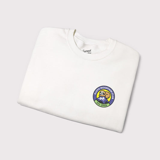 Sloth Mountain Club Embroidered Crewneck