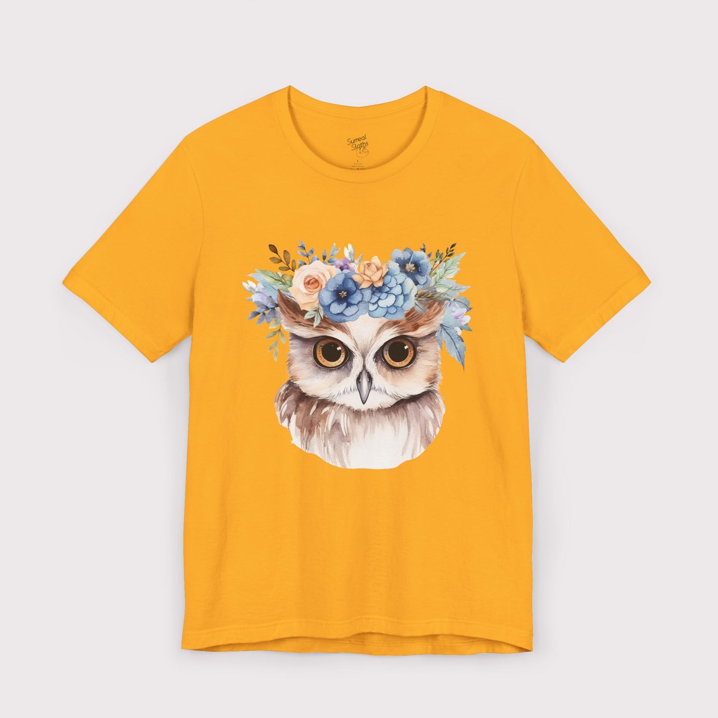 Floral Crown Owl - Jersey Tee