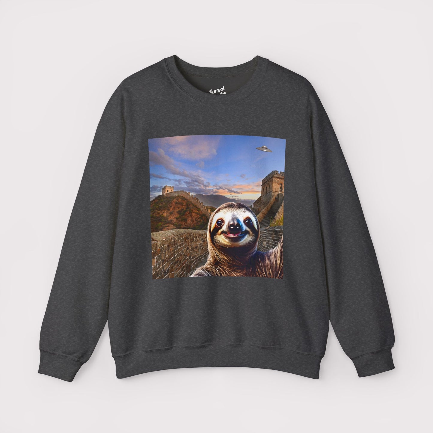 Sloth Selfie Great Wall of China - Crewneck