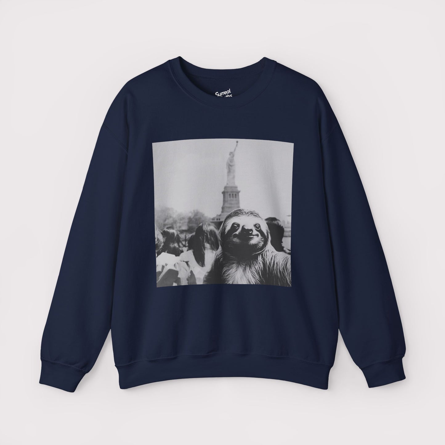 Sloth Selfie Statue of Liberty - Crewneck